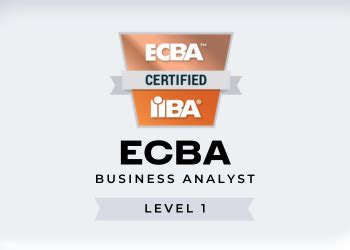 Ecba Certification Prep Entry Level Business Analyst