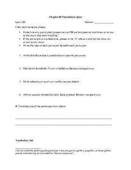 Ecce Romani 2 Chapter 40 Translation