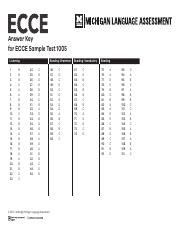 Ecce Test With Answers