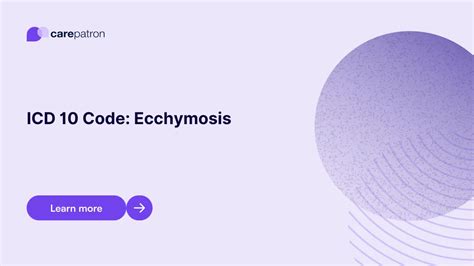 Ecchymosis Icd 10
