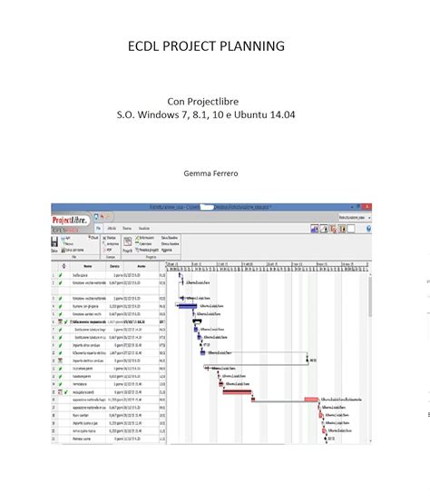 Read Ecdl Project Planning Con Projectlibre S O Windows 7 8 1 10 E Ubuntu14 04 