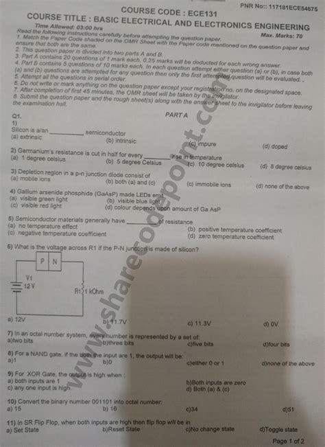 Ece 131 Lpu Question Paper Ete