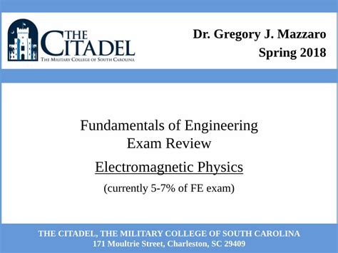 Ece Citadel Edu