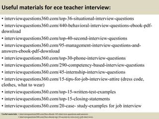 ece job interview questions and answers
