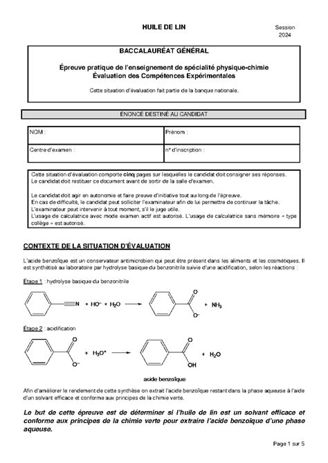 Ece Physique Chimie