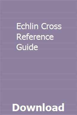 Echlin Cross Reference