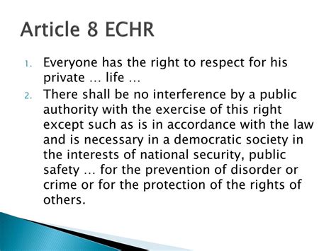 Echr Article 8