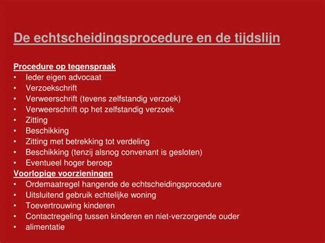 echtscheiding procedure