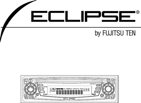 Eclipse Car Stereo Manual