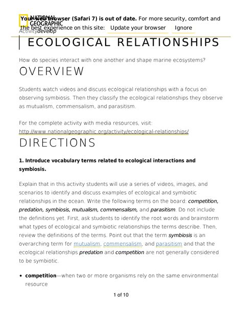 Ecological Relationships Pogil Worksheet Answers Cellular Respiration Pogil Worksheet Answers - Cellular Respiration Pogil Worksheet Answers