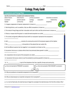 Full Download Ecology Study Guide Key 