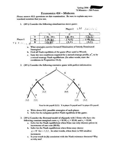 econ 414 game theory