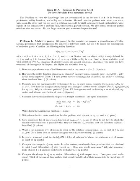 Full Download Econ 101A Solution To Problem Set 2 No Late Problem Sets 