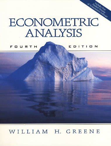Econometric Analysis 4th Edition Incl