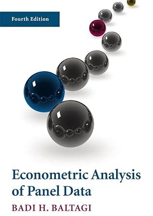 Econometric Analysis Of Panel Data Badi H Baltagi Pdf