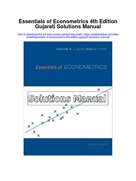 Read Econometrics Solutions Gujarati 4Th Edition 