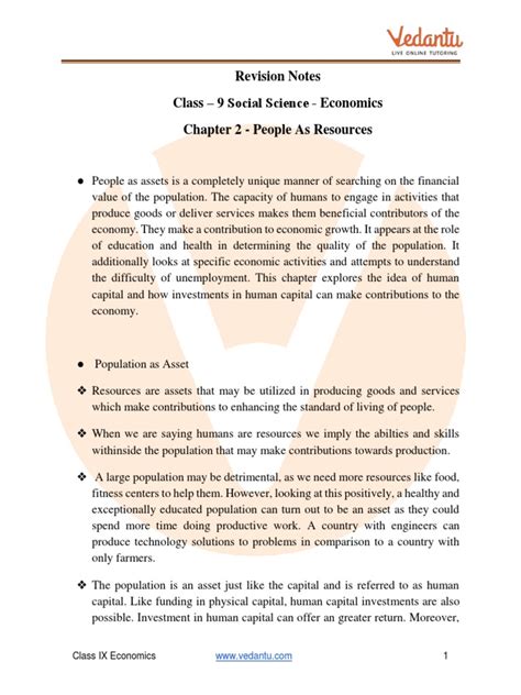 Economic Class 9 Chapter 2 Notes