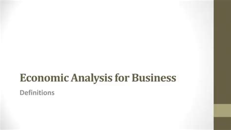 Read Economic Analysis For Business Notes Mba 