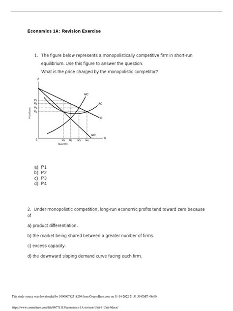 Economics 1a Problem Set 1 Answers Uc Davis Economics