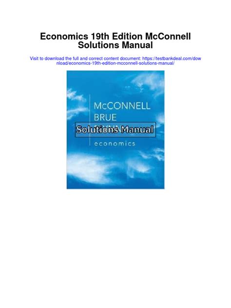 Full Download Economics 19Th Edition Mcconnell Solutions 