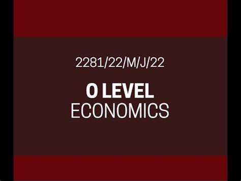 Download Economics 2281 Paper 22 Answer 