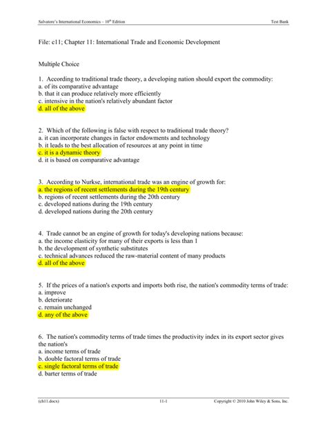 Read Online Economics Chapter 11 Assessment Answers 