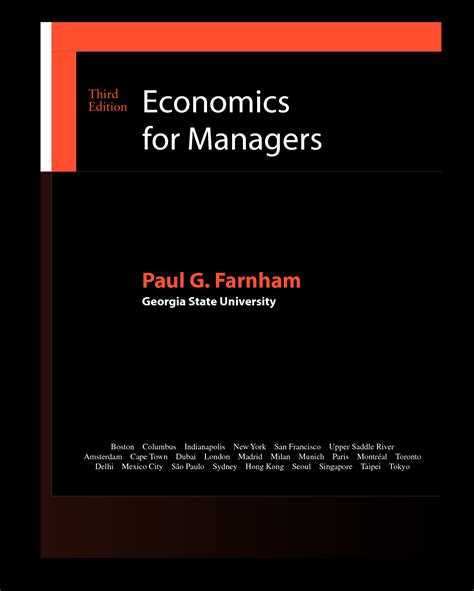 Read Economics For Managers Rd Edition Ebook Paul G Farnham 
