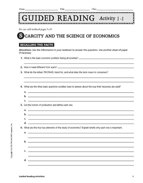 Download Economics Guided Reading And Review Chapter 14 