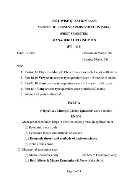 Read Online Economics Mcq With Answers 