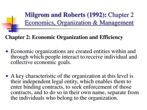 Read Online Economics Organization And Management Milgrom And Roberts 