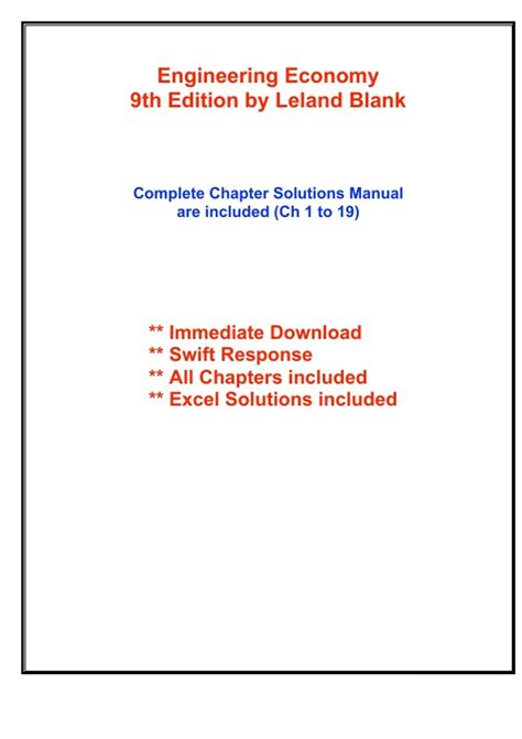 Economy Engineering Solution 9th