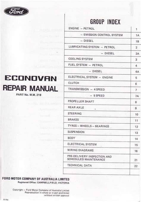econovan repair manual