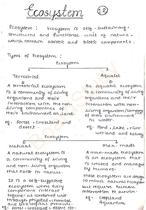 Ecosystem Pdf Notes