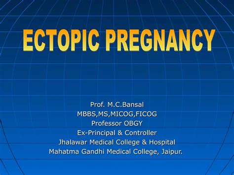 Ectopic Pregnancy Ppt