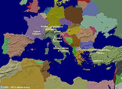 Ecumenical Council Split Map