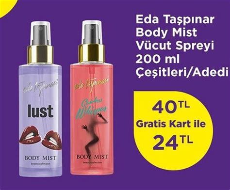 eda taşpınar vücut spreyi gratis