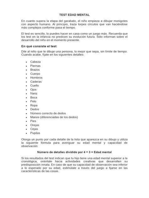 Edad Mental Test