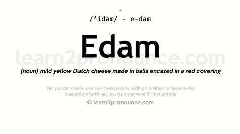edam pronunciation