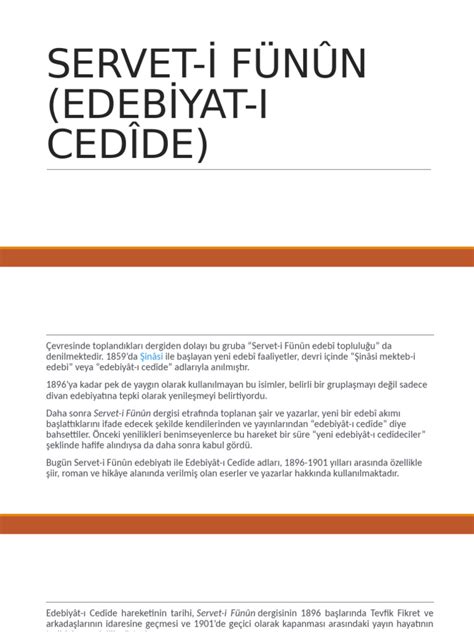 Edebiyat ı Cedide