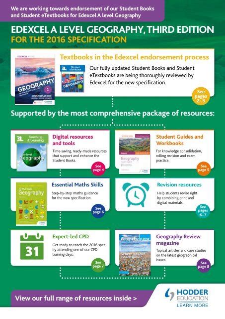 Edexcel A Level Geography Third Edition