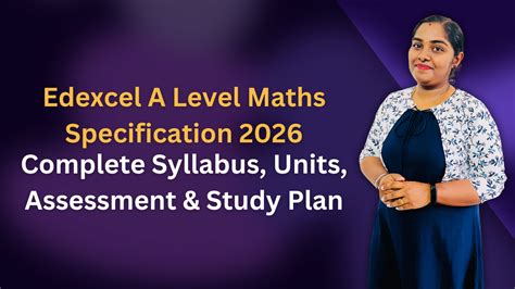 Edexcel A Level Specification Maths