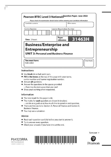 Edexcel Btec Past Papers