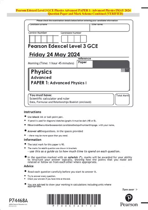 Edexcel Gce Physics Question Paper January 2014
