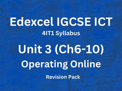 Edexcel Ict Revision