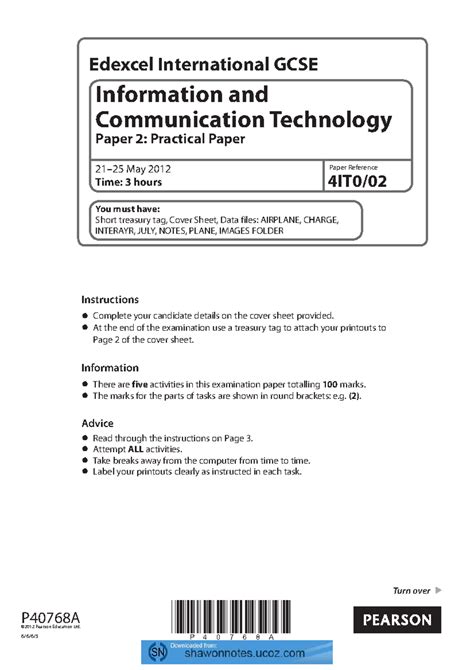 Edexcel International Alternative To Practical