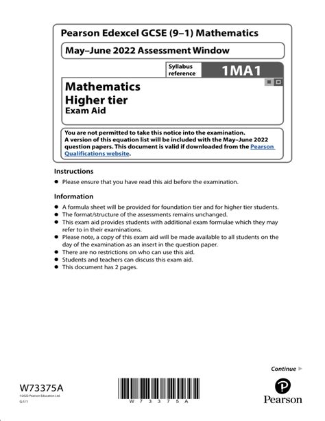 Edexcel Maths Higher Tier Exam Practice Soup