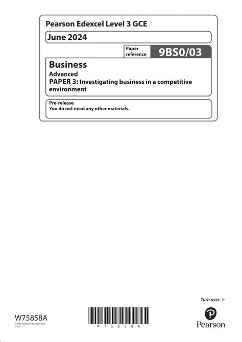 edexcel pre release 2014