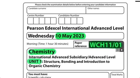 Edexcel Unit 1