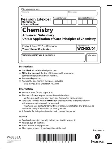Read Online Edexcel As Level Chemistry Wch02 Assessment Papers 