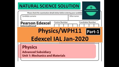 Read Edexcel As Physics Unit 1 Jan 2014 Mark Scheme 
